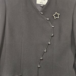 Kasper Vintage Womens Blazer Size 6 Jacket Lined Unique Careerwear Business